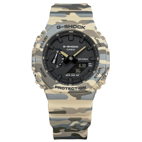 G-SHOCK GA-2100CM-5AER Camouflage – Montre Sport Résistante 200 m