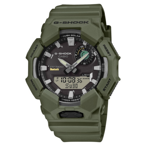 G-SHOCK GA-B010-3AER – Montre Solaire Bluetooth – Step Tracker – Résine Biosourcée Verte – 20 ATM