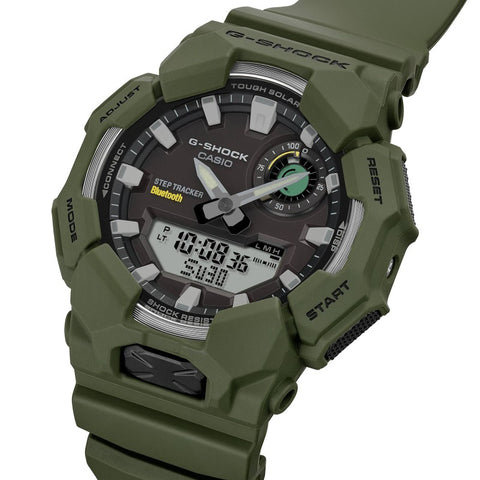 G-SHOCK GA-B010-3AER – Montre Solaire Bluetooth – Step Tracker – Résine Biosourcée Verte – 20 ATM