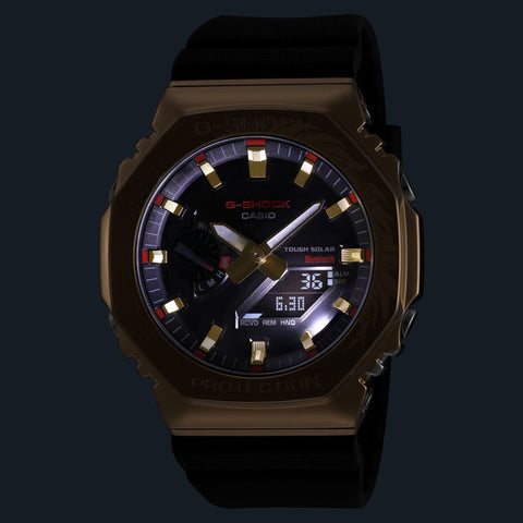 G-SHOCK GBM-2100CX-9AER – Édition Limitée Cheval de Feu 2026 – Solaire + Bluetooth – Acier Doré – 20 ATM