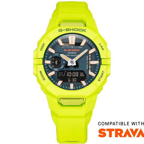 G-SHOCK GBA-950-9A3ER G-SQUAD Bluetooth Running Jaune Vert