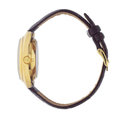 Montre LIP Général de Gaulle 671881 – Automatique 35mm – Acier doré jaune & cadran argenté – Fabriquée en France à Besançon