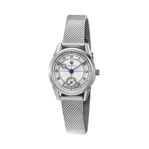 Montre LIP Himalaya Classique 29 mm Cadran Blanc Bracelet Milanais Acier – Réf. 671730