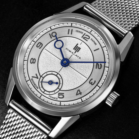 Montre LIP Himalaya Classique 29 mm Cadran Blanc Bracelet Milanais Acier – Réf. 671730