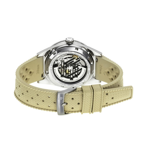 Montre LIP Nautic 666 Automatique 39 mm – Réf. 676054 – Mouvement Manufacture R26, Acier & Verre Saphir, Étanche 200 m, Bracelet Élastomère