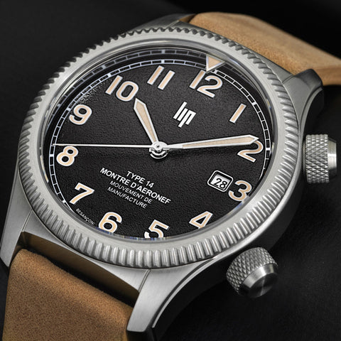 Montre LIP Type 14 Automatique 41 mm – Réf. 676030 – Manufacture Française, Calibre R26, Verre Saphir, Étanche 100 m