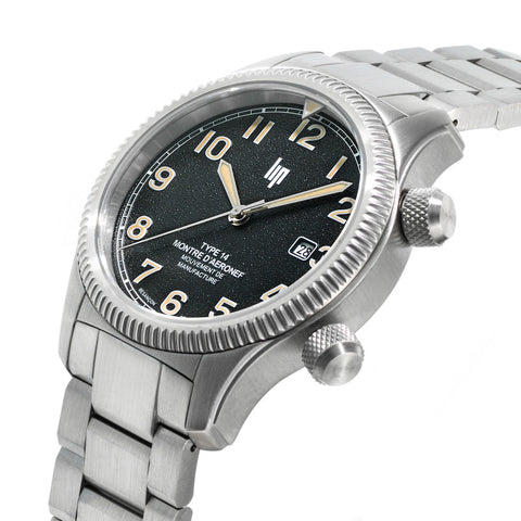 Montre LIP Type 14 Automatique 41 mm – Réf. 676032 – Calibre Manufacture R26, Acier Inoxydable, Verre Saphir, Étanche 100 m