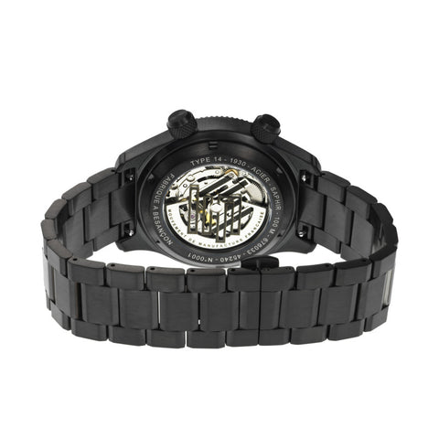 Montre LIP Type 14 Automatique 41 mm – Réf. 676033 – Mouvement Manufacture R26, PVD Noir, Acier & Verre Saphir, Étanche 100 m