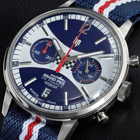 Montre Lip Rallye Méca-Quartz GPFH 39 mm – Réf. 670065 – Chronographe Homme – Style Vintage Sport – Mouvement Hybride