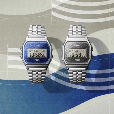 Casio Vintage A159WEVJ-2ER Seigaiha Made in Japan
