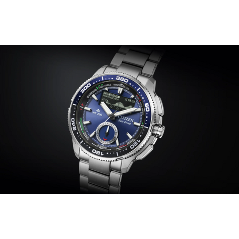 Citizen Promaster JV3006-50L Wave Tracker Eco-Drive – Montre Plongée 200 m Acier