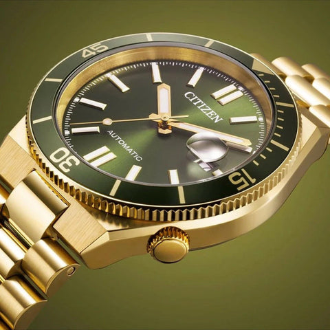 Citizen Tsuyosa NJ0232-53X – Full Gold Olive Automatique