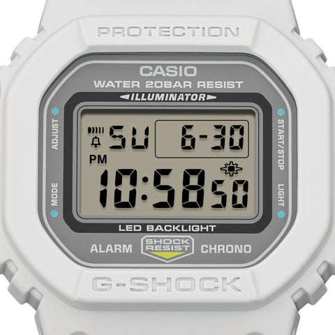 G-SHOCK DW-5600MNC-7A8ER – Montre Gris Clair Jaune Fluo Bracelet FIDLOCK®