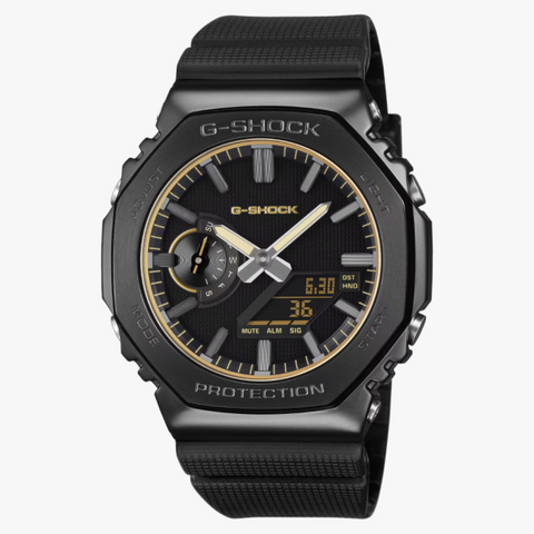 G-SHOCK GM-2100LXB-1A9ER Luxe Black | Metal CasiOak Noir Or