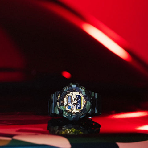 Montre Homme G-SHOCK G-Classic GA-700CMG-3AER | Bold Camo Series Camouflage Vert Imposant & Cadran Or 149,00 €