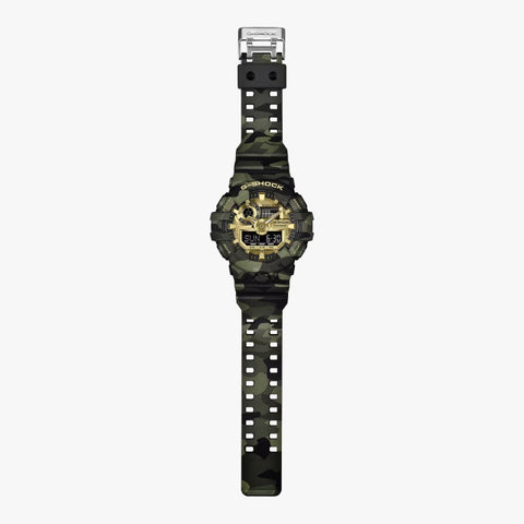 Montre Homme G-SHOCK G-Classic GA-700CMG-3AER | Bold Camo Series Camouflage Vert Imposant & Cadran Or 149,00 €
