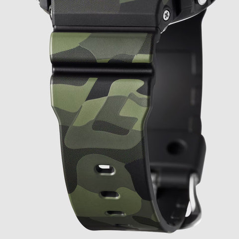 Montre Mixte G-SHOCK G-Classic DW-6900CMG-3 | Bold Camo Series Camouflage Vert Tactique & Accents Dorés