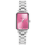 Pierre Lannier Montre Femme ARIANE Argenté Cadran Rose Bracelet Acier Argenté 12 MM Réf 005P651
