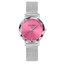 Montre Femme MULTIPLES Argenté Cadran Rose Bracelet Acier milanais Argenté 14 MM Réf 009M651