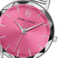 Montre Femme MULTIPLES Argenté Cadran Rose Bracelet Acier milanais Argenté 14 MM Réf 009M651