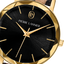 Montre Femme Pierre Lannier Multiples Quartz 30 mm – Réf. 010P539 – Cadran Noir, Bracelet Cuir Léopard 14 mm, Doré