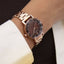 Montre Femme MULTIPLES Doré-rose Cadran Chocolat Bracelet Acier Doré-rose