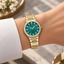 Pierre Lannier COPILOTE 016P572 | Montre Femme Dorée Verte
