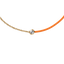 Bracelet ICE Jewellery Diamond Half Chain Orange 021090 – Cordon Orange & Chaîne Dorée avec Véritable Diamant