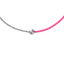 Bracelet ICE Jewellery Diamond Half Chain Pink 021092 – Cordon Rose & Chaîne Dorée avec Véritable Diamant 0.05 ct
