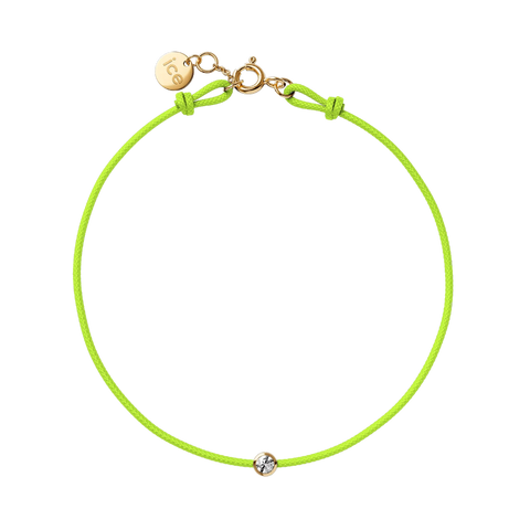 Bracelet ICE Jewellery Diamond Cord Neon Green 021097 – Cordon Vert Fluo & Véritable Diamant