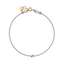 Bracelet ICE Jewellery Diamond Cord Lilac 021102 – Cordon Lilas & Véritable Diamant 0.03 ct