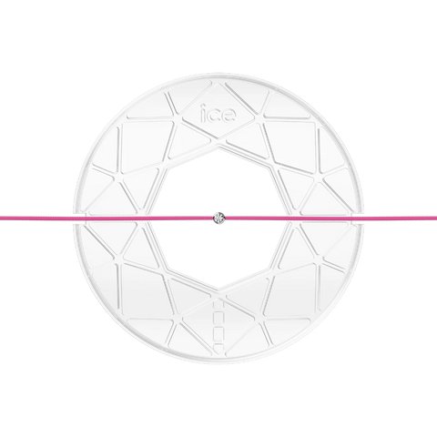 Bracelet ICE Jewellery Diamond Cord Neon Pink 021100 – Cordon Rose Fluo & Véritable Diamant 0.03 ct