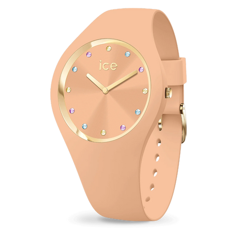 Montre ICE Cosmos Small Apricot 022362 – Orange Pailleté & Doré 34mm