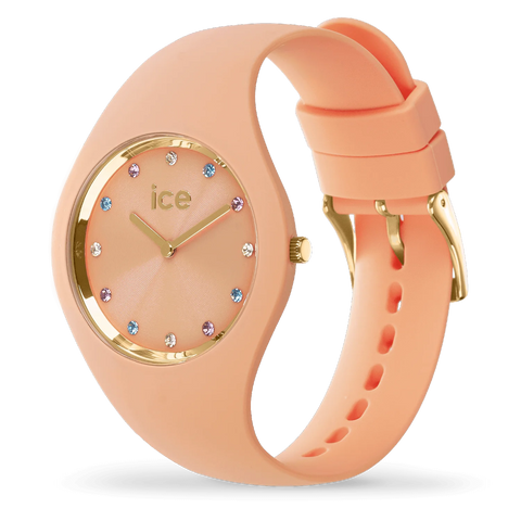 Montre ICE Cosmos Small Apricot 022362 – Orange Pailleté & Doré 34mm