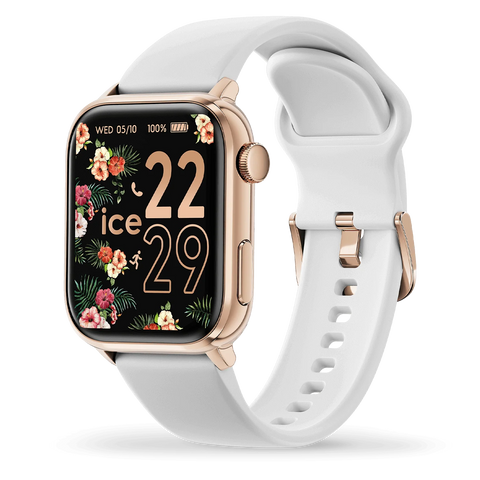 Montre Connectée Ice-Watch ICE Smart 2.0 Rectangulaire 1.96 – Rose-Gold White  022537
