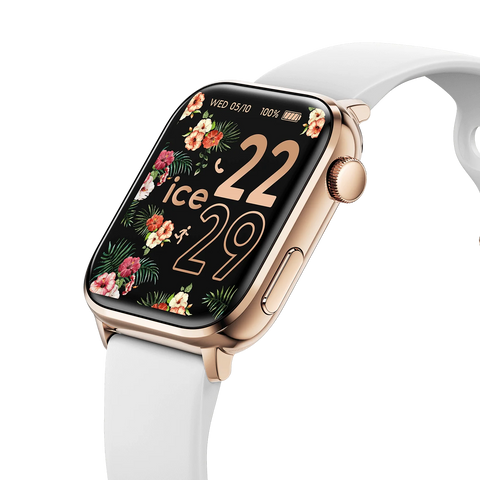 Montre Connectée Ice-Watch ICE Smart 2.0 Rectangulaire 1.96 – Rose-Gold White  022537
