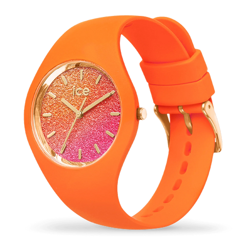 Montre ICE Glitter Orange Summer S37 022574 – Pailletée Orange Été 37mm