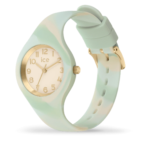 Montre ICE Tie and Dye Forest Hue XS28 022595 – Vert Dégradé Nature & Silicone 28mm