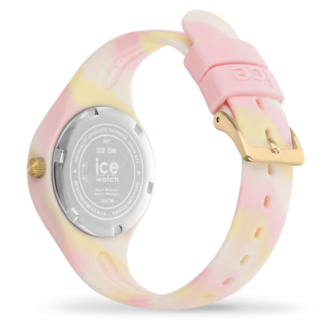 Montre ICE Tie and Dye Crystal Rose XS28 – Rose Dégradé Pastel & Silicone 28mm