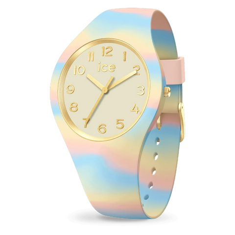 Montre ICE Tie and Dye Pink Honey S34 022598 – Dégradé Rose Miel & Silicone 34mm
