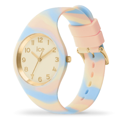 Montre ICE Tie and Dye Pink Honey S34 022598 – Dégradé Rose Miel & Silicone 34mm