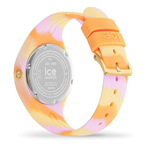 Montre ICE Tie and Dye Pink Honey S34 022599 – Dégradé Rose Miel Pastel & Silicone 34mm