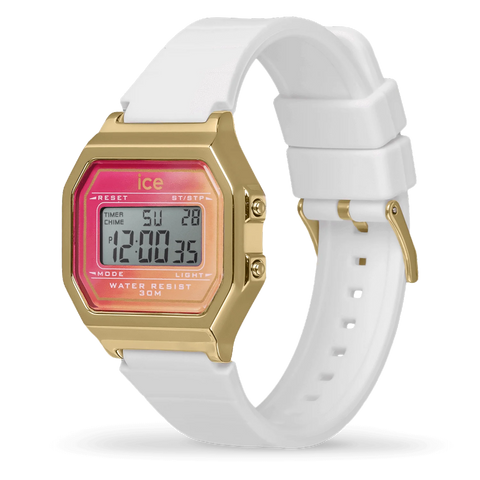 Montre ICE Digit Retro White Dreamscape 022716 – Digital Blanc & Irisé 32mm
