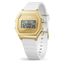 Montre ICE Digit Retro Metal Gold Mirror White Small 022733 – Digital Blanc & Doré Miroir 32mm