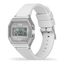 Montre ICE Digit Retro Metal Silver Mirror White Small 022734 – Digital Blanc & Argent Miroir 32mm