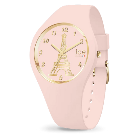 Montre ICE Cocorico Eiffel Tower Soft Pink S31 023246 – Rose Pastel & Made in France 31mm