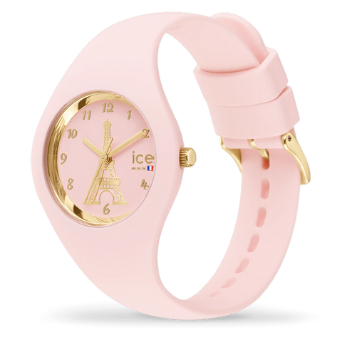 Montre ICE Cocorico Eiffel Tower Soft Pink S31 023246 – Rose Pastel & Made in France 31mm