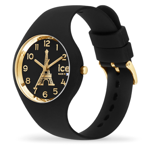 Montre ICE Cocorico Eiffel Tower Black S34 023247 – Noir Élégant & Made in France 34mm