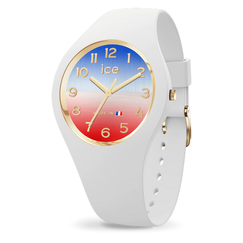 Montre ICE Cocorico Horizon Sunset S37 023251 – Dégradé Orange Rouge & Made in France 37mm