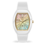 Montre ICE Watch Dome 024035 – White Sunset Rainbow – Femme – Cadran Dégradé Arc-en-Ciel – Bracelet Silicone Blanc – Étanche 5 ATM